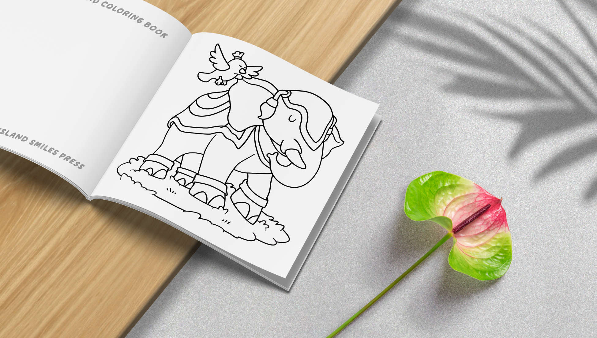 Cozy Thailand elephant coloring page