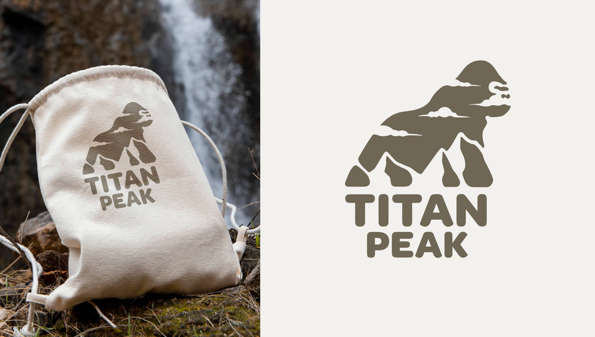 Titan Peak outdoor gear logo voncept